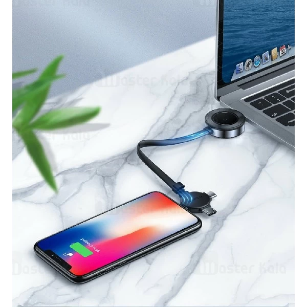 کابل چهار کاره بیسوس Baseus Star Ring CA1T4-J0G دارای شارژر وایرلس Apple Watch