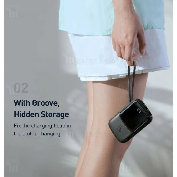 پاوربانک 10000 بیسوس Baseus Qpow Digital Display PPQD-B02 توان 3 آمپر