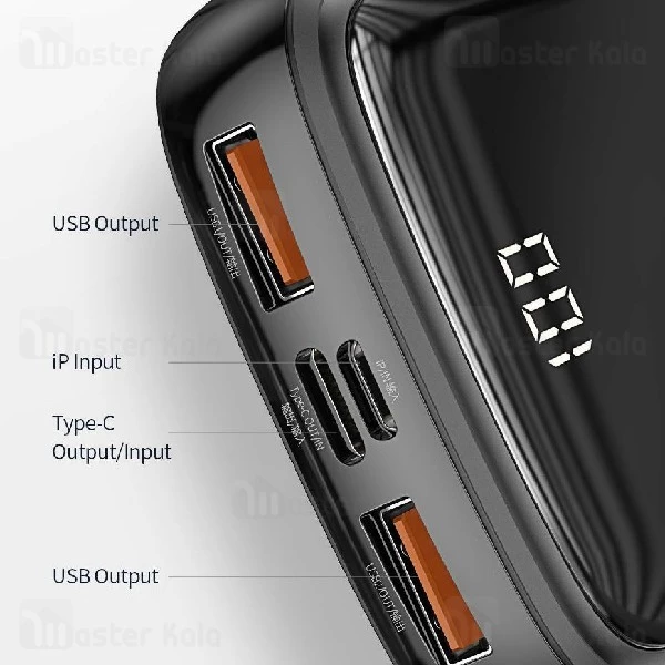 پاوربانک 10000 بیسوس Baseus Qpow Digital Display PPQD-B02 توان 3 آمپر