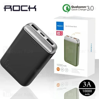 پاوربانک 10000 راک Rock RMP0405 P71 Mini PD Power Bank فست شارژ QC3.0