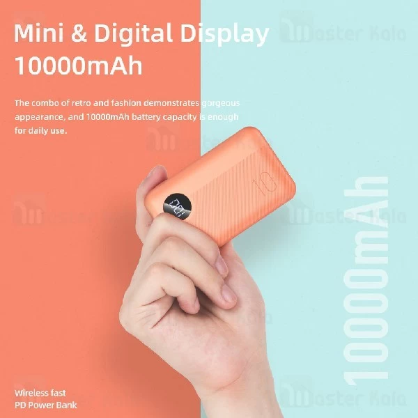 پاوربانک وایرلس 10000 راک Rock RMP0409 Mini Power Bank فست شارژ QC3.0