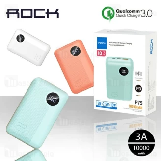 پاوربانک وایرلس 10000 راک Rock RMP0409 Mini Power Bank فست شارژ QC3.0
