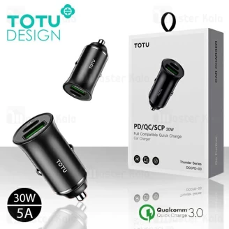 شارژر فندکی فست شارژ توتو TOTU DCCPD-03 Car Charge QC3.0 توان 5 آمپر