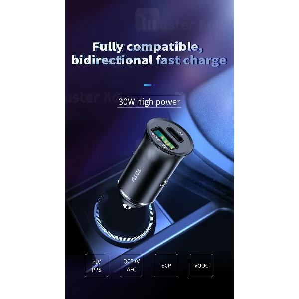 شارژر فندکی فست شارژ توتو TOTU DCCPD-03 Car Charge QC3.0 توان 5 آمپر