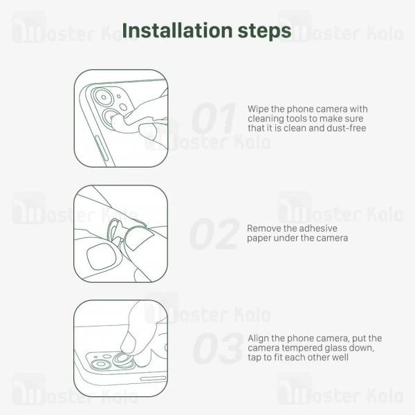 محافظ لنز دوربین فلزی نیلکین آیفون Apple iPhone 11 Nillkin CLRFilm Camera 