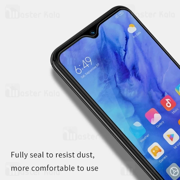 محافظ صفحه شیشه ای تمام صفحه تمام چسب نیلکین Xiaomi Redmi Note 8T XD CP+ Max