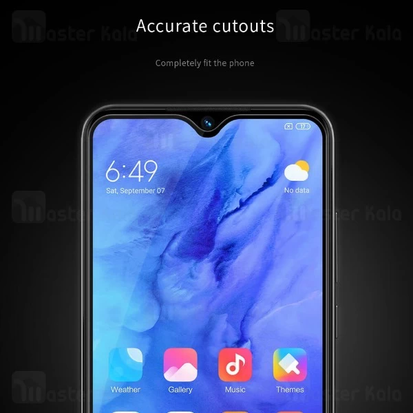 محافظ صفحه شیشه ای تمام صفحه تمام چسب نیلکین Xiaomi Redmi Note 8T XD CP+ Max