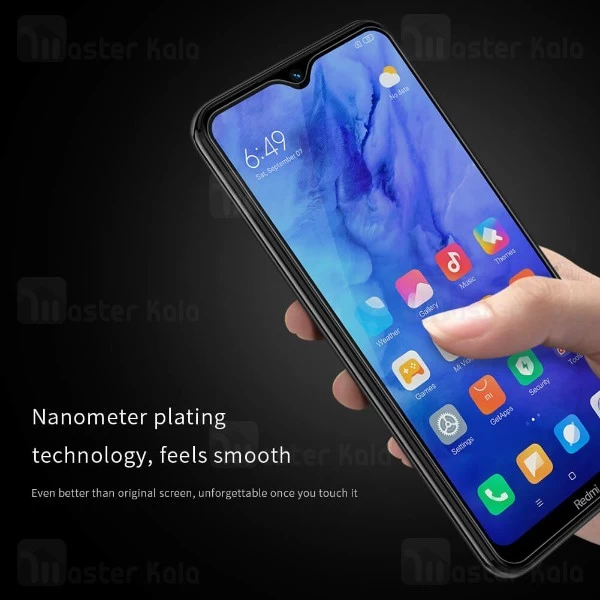 محافظ صفحه شیشه ای تمام صفحه تمام چسب نیلکین Xiaomi Redmi Note 8T XD CP+ Max