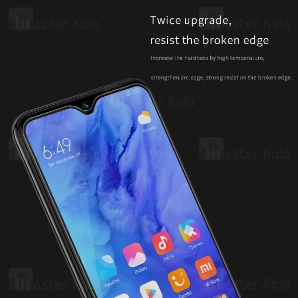 محافظ صفحه شیشه ای تمام صفحه تمام چسب نیلکین Xiaomi Redmi Note 8T XD CP+ Max