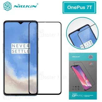 محافظ صفحه شیشه ای تمام صفحه تمام چسب وان پلاس OnePlus 7T Nillkin CP+ Pro