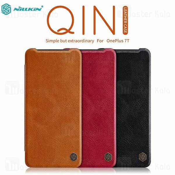 کیف چرمی نیلکین وان پلاس OnePlus 7T Nillkin Qin Leather Case