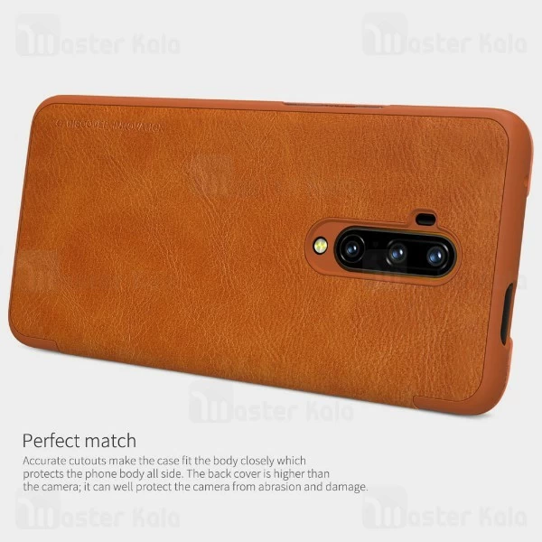 کیف چرمی نیلکین وان پلاس OnePlus 7T Pro Nillkin Qin Leather Case
