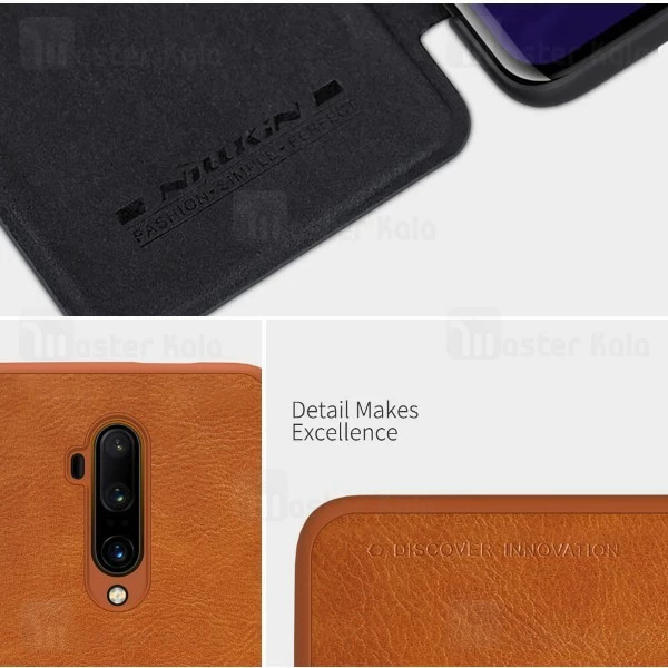 کیف چرمی نیلکین وان پلاس OnePlus 7T Pro Nillkin Qin Leather Case