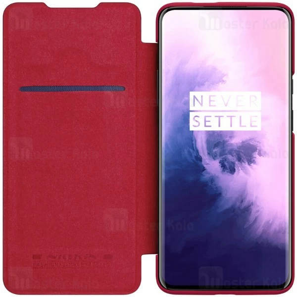 کیف چرمی نیلکین وان پلاس OnePlus 7T Pro Nillkin Qin Leather Case