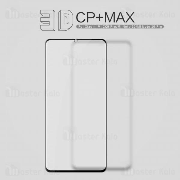 محافظ صفحه شیشه ای تمام صفحه نیلکین Xiaomi Mi CC9 Pro / Mi Note 10 / Mi Note 10 Pro 3D CP+ Max