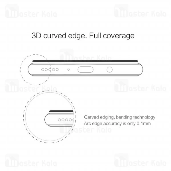 محافظ صفحه شیشه ای تمام صفحه نیلکین Xiaomi Mi CC9 Pro / Mi Note 10 / Mi Note 10 Pro 3D CP+ Max