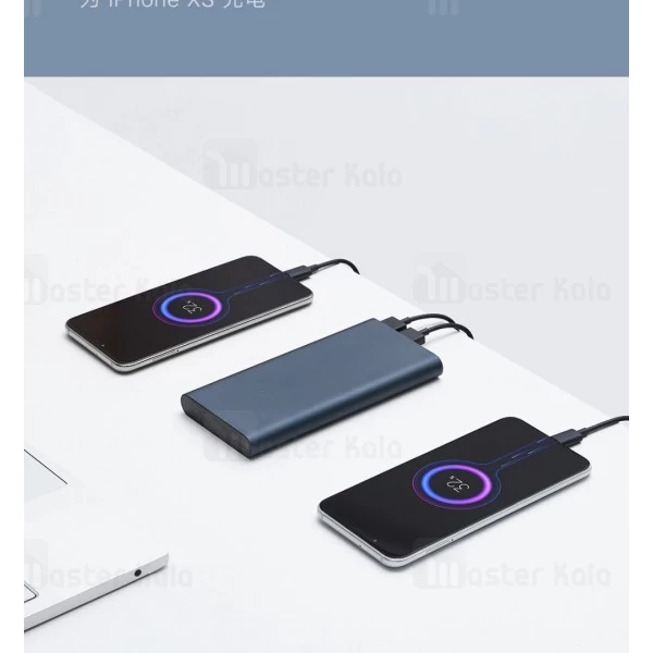 پاوربانک 10000 فست شارژ شیائومی Xiaomi Mi Power Bank 3 PLM13ZM 18W QC3 ورژن 3