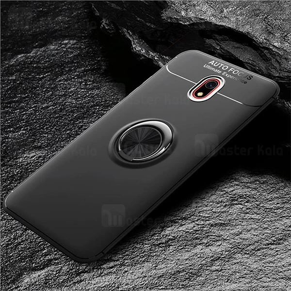 قاب ژله ای طرح چرم انگشتی Xiaomi Redmi 8 AutoFocus Magnetic Ring