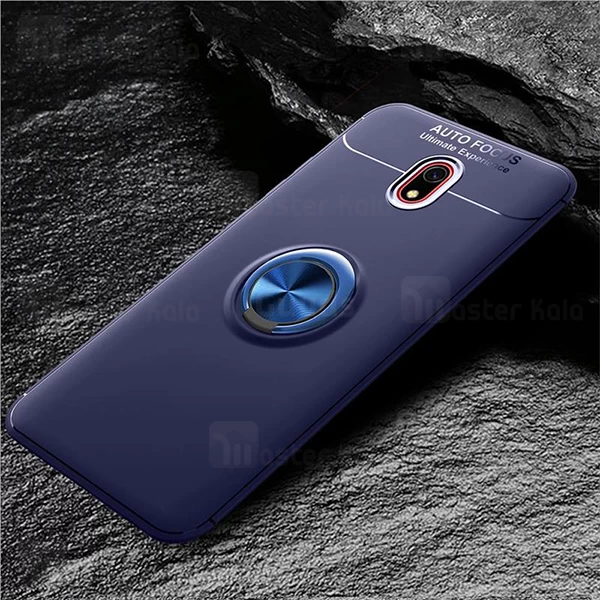 قاب ژله ای طرح چرم انگشتی Xiaomi Redmi 8 AutoFocus Magnetic Ring