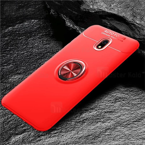 قاب ژله ای طرح چرم انگشتی Xiaomi Redmi 8 AutoFocus Magnetic Ring