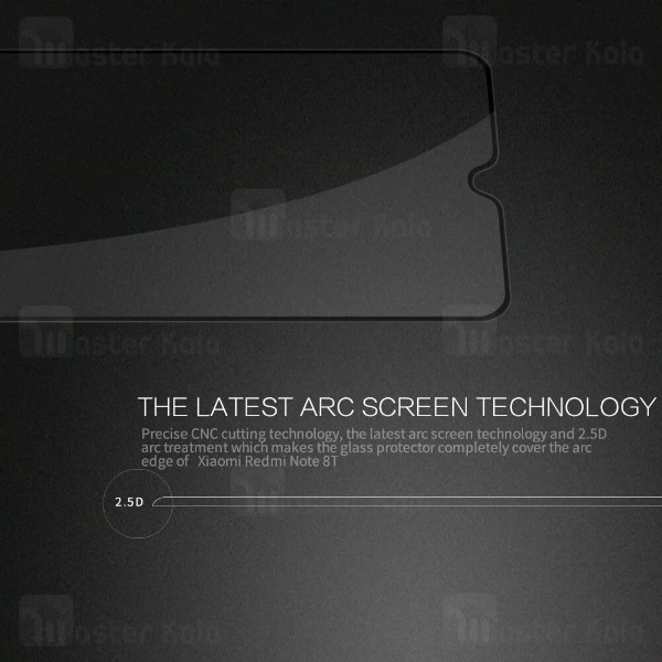 محافظ صفحه شیشه ای تمام صفحه تمام چسب شیائومی Xiaomi Redmi Note 8T Nillkin CP+ Pro