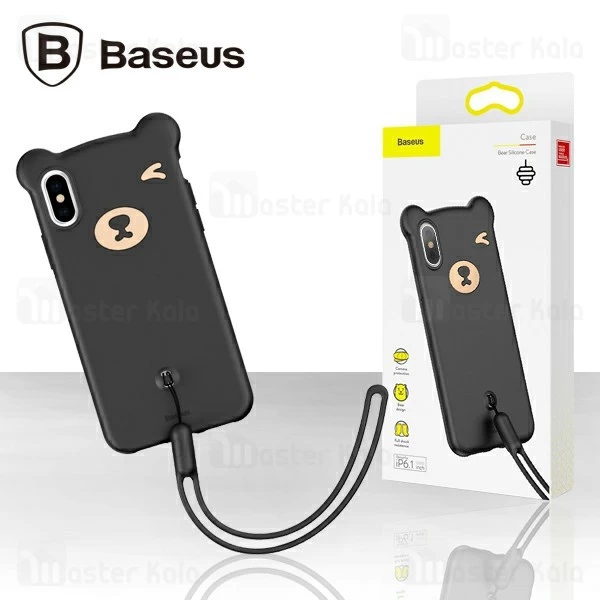 قاب فانتزی بیسوس آیفون Apple iPhone X / XS Baseus Bear Silicone WIAPIPH58-BE01
