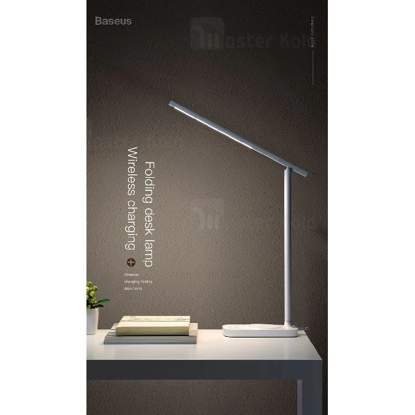 چراغ مطالعه و شارژر وایرلس بیسوس Baseus Lett Wireless Charging Folding Desk Lamp ACLT-B02