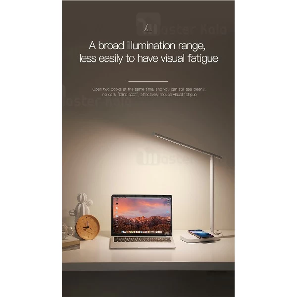چراغ مطالعه و شارژر وایرلس بیسوس Baseus Lett Wireless Charging Folding Desk Lamp ACLT-B02