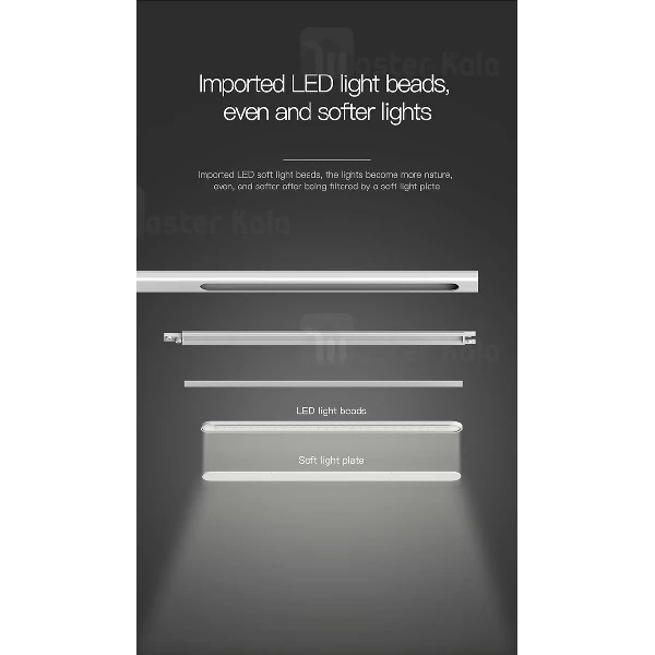 چراغ مطالعه و شارژر وایرلس بیسوس Baseus Lett Wireless Charging Folding Desk Lamp ACLT-B02