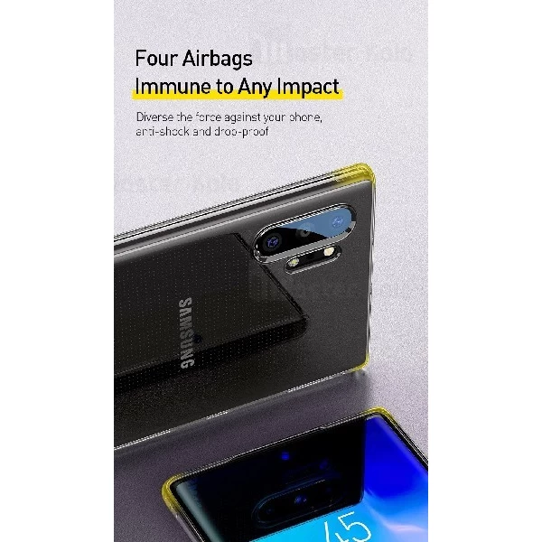 قاب ژله ای سامسونگ Samsung Galaxy Note 10 Plus Baseus Simple Clear Jelly ARSANOTE10P-02