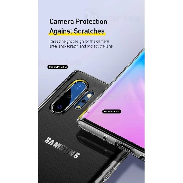 قاب ژله ای سامسونگ Samsung Galaxy Note 10 Plus Baseus Simple Clear Jelly ARSANOTE10P-02