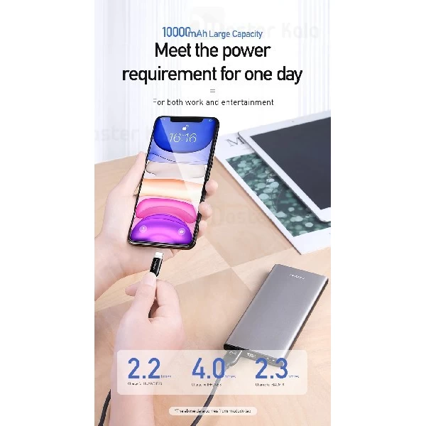 پاوربانک 10000 سوپر شارژ مک دودو Mcdodo MC-721 QC3.0 Power Bank دارای کابل 5 آمپر