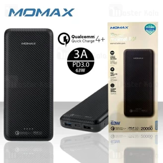 پاوربانک 20000 فست شارژ مومکس Momax IP71D iPower Minimal PD5 QC4.0 Plus PD3.0 توان 63 وات