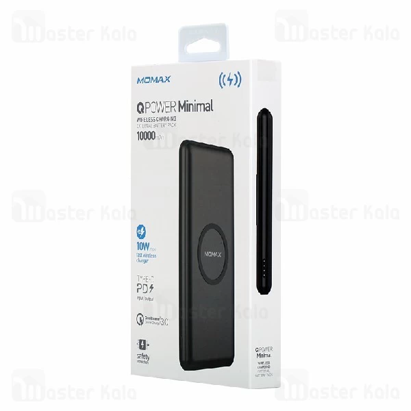 پاوربانک وایرلس 10000 فست شارژ مومکس Momax IP89 QPower minimal PD QC3.0