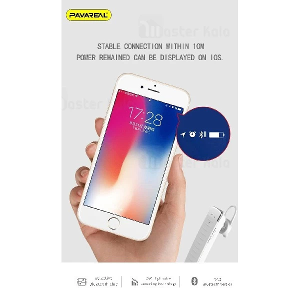 هندزفری بلوتوث تک گوش پاوارئال Pavareal PA-BT28 Wireless Headset