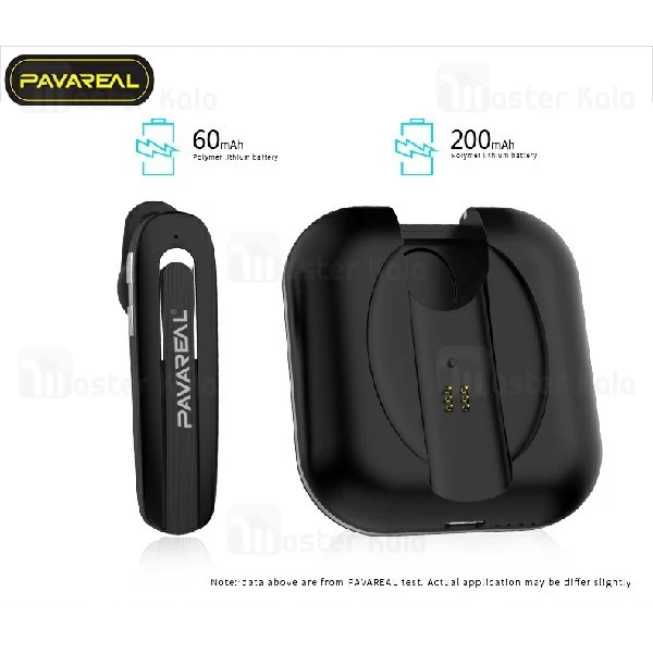 هندزفری بلوتوث تک گوش پاوارئال Pavareal PA-BT30 Wireless Headset دارای کیس شارژ