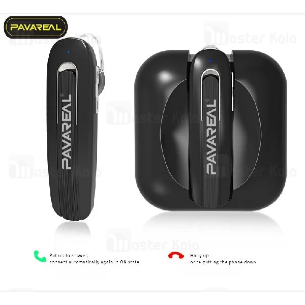 هندزفری بلوتوث تک گوش پاوارئال Pavareal PA-BT30 Wireless Headset دارای کیس شارژ