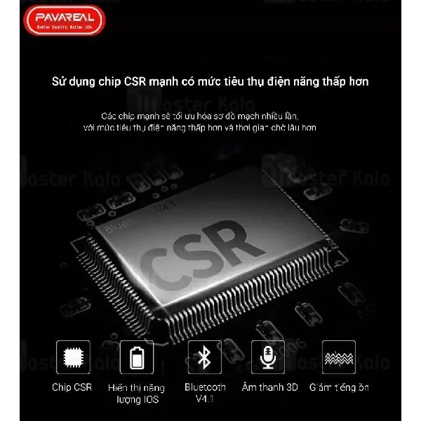 هندزفری بلوتوث تک گوش پاوارئال Pavareal PA-BT59 Wireless Headset