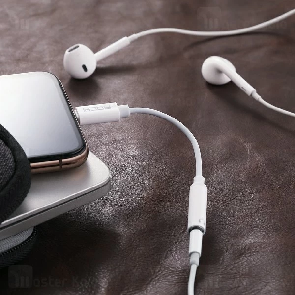 کابل تبدیل لایتنینگ به پورت AUX راک Rock RCB0665 Audio Adapter Cable