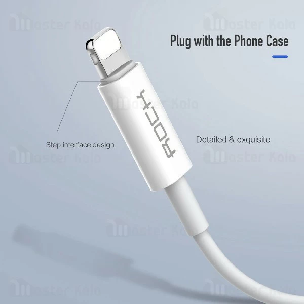 کابل تبدیل لایتنینگ به پورت AUX راک Rock RCB0665 Audio Adapter Cable