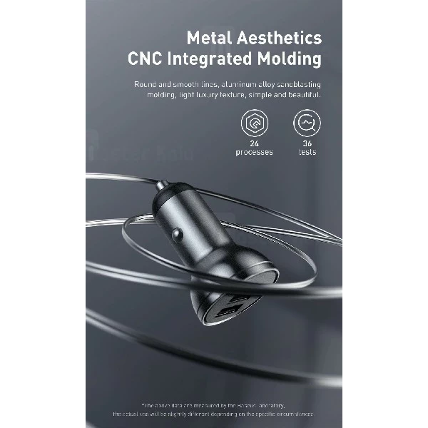 شارژر فندکی بیسوس Baseus Digital Display Car Charger CCBX-0G توان 24 وات