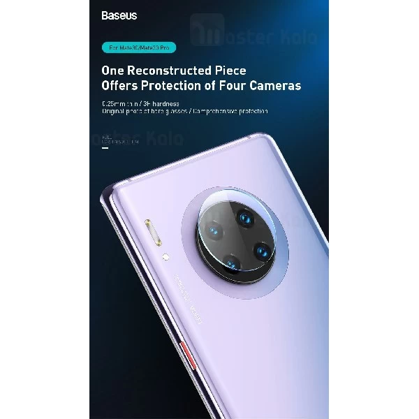 پک دوتایی محافظ لنز دوربین شیشه ای موبایل Huawei Mate 30 / 30 Pro Baseus SGHWMATE30-JT02