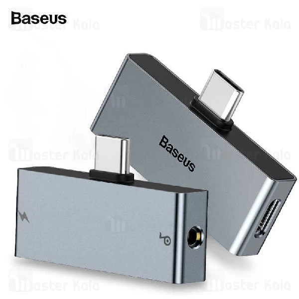 کابل تبدیل تایپ سی اتصال همزمان هندزفری و شارژر بیسوس Baseus L57 2 in 1 Adapter CATL57-01