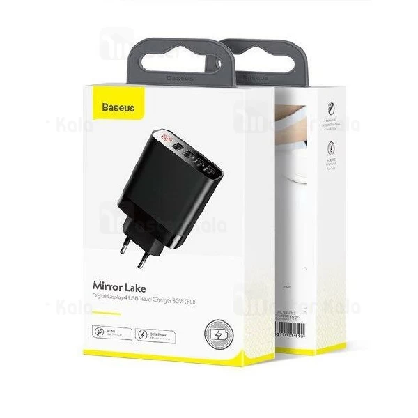 شارژر دیواری بیسوس Baseus Mirror Lake Charger CCJMHB-B01 30W چهار پورت