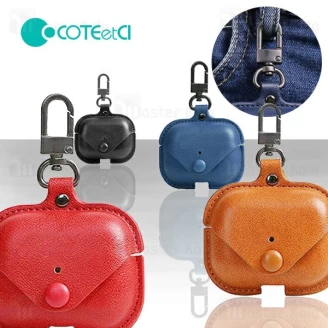 کاور محافظ چرم ایرپاد پرو کوتتسی Coteetci AP26 Apple Airpod Pro PU Case