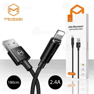 کابل لایتنینگ مک دودو Mcdodo CA-460 Auto Disconnect 2.4A طول 1.8 متر