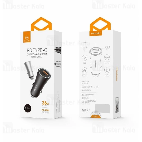 شارژر فندکی فست شارژ مک دودو Mcdodo CC-522 QC3.0 Car Charger توان 3 آمپر