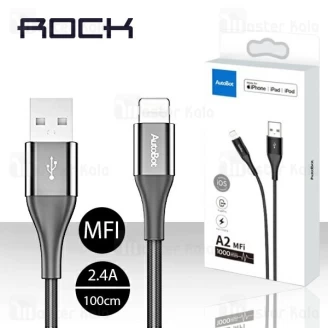 کابل لایتنینگ راک Rock AutoBot RCB0706 A2 Lightning Cable دارای MFI