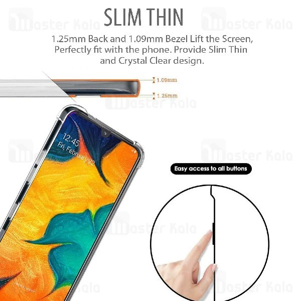 قاب ژله ای ضد ضربه سامسونگ Samsung Galaxy A20 / A30 Smtt ShockProof AirBag