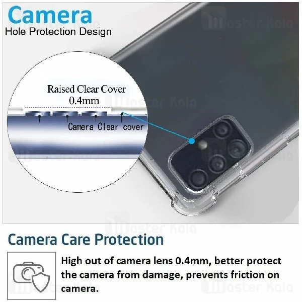 قاب ژله ای ضد ضربه سامسونگ Samsung Galaxy A51 Smtt ShockProof AirBag